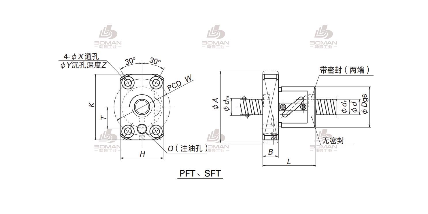 PFT1205-2.5-LDFT滚珠丝杠