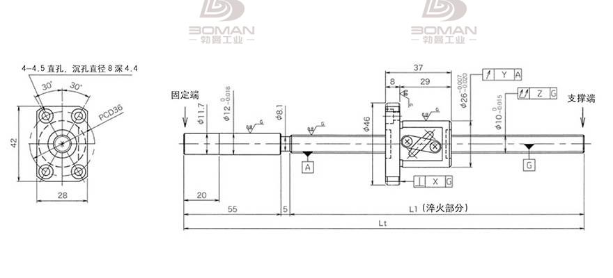 KURODA GG1004DS-BAPR-0455A 日本黑田精工丝杆如何