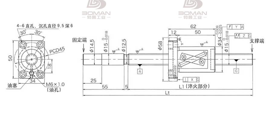 KURODA GG1520AS-BALR-1300A 日本黑田丝杆是什么材料