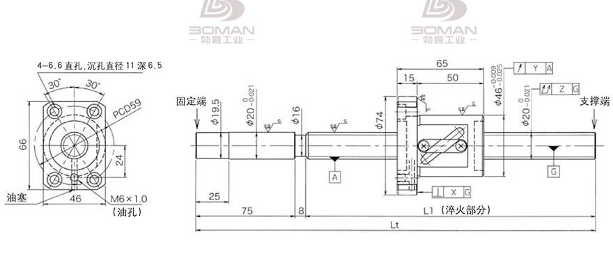 KURODA GG2010DS-BALR-1005A 黑田丝杆替换尺寸视频教程