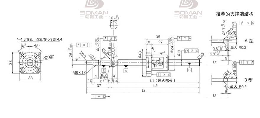 KURODA GP102FDS-AAFR-0320B-C3F 回路数 黑田丝杆
