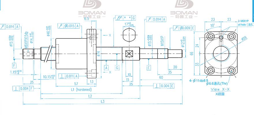 TBI XSVR02010B1DGC5-699-P1 tbi滚珠丝杆怎么量长度