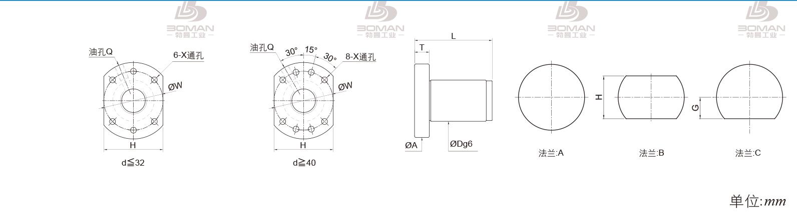 PMI FSDU4005B-4.0P PMI丝杆安装方法