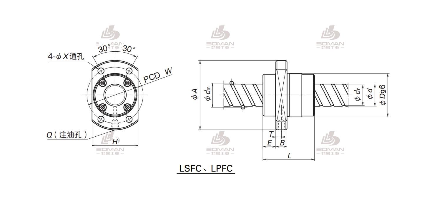 NSK LSFC1616-6-UPFC滚珠丝杠